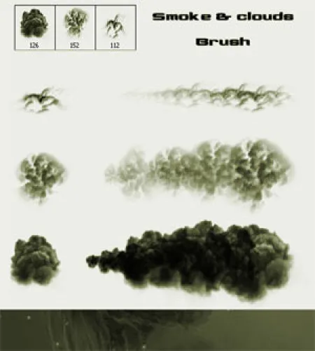 فرش دخان وسحاب فوتوشوب تحميل مباشر Smoke and Clouds Brush