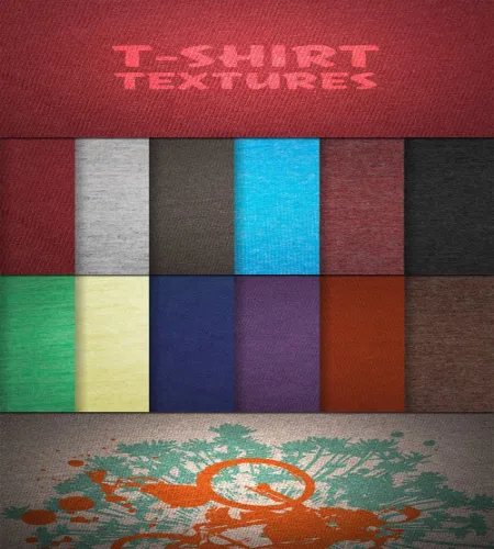 تحميل خامات اكثر من رائعه Texture - WeGraphics - T-Shirt Texture Pack