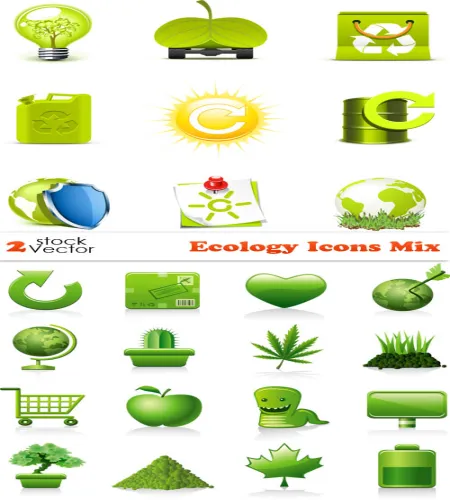 تحميل ايقونات خضراء Ecology Icons Mix