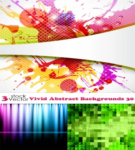 تحميل خلفيات رائعه Vectors - Vivid Abstract Backgrounds 30