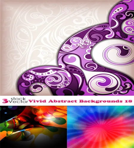 تحميل خلفيات فيكتور Vectors - Vivid Abstract Backgrounds 18