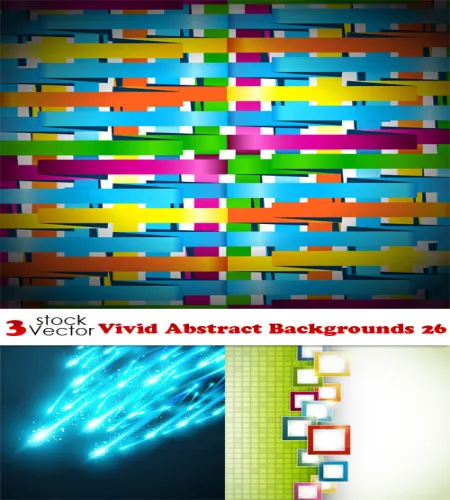 تحميل خلفيات فيكتور مميزه Vectors - Vivid Abstract Backgrounds 26