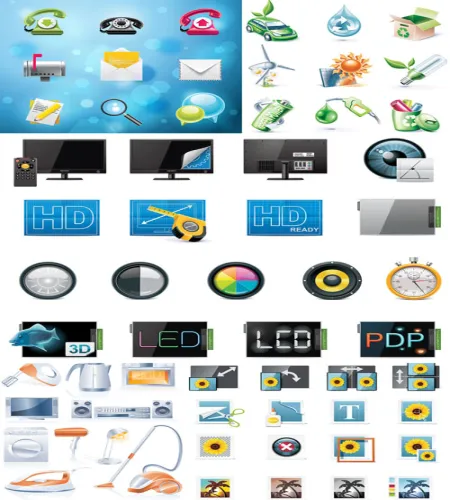 تحميل ايقونات فيكتور Icons & Objects for Vector Design #70