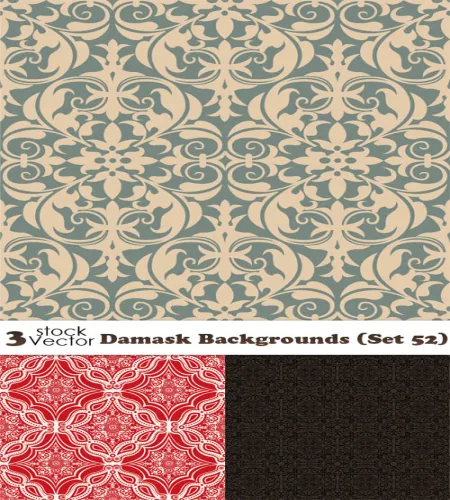 خلفيات نقش روعه Damask Backgrounds Set 52