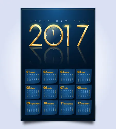 تصميم تقويم 2017 رائع وفخم اكثر من رائع ملف مفتوح تحميل مباشر كالعاده بدون تعقيد مراكز التحميل
