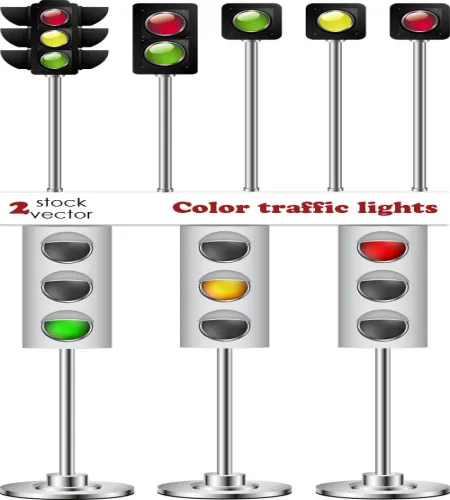 تصميم اشارات مرور منوعه Color traffic lights