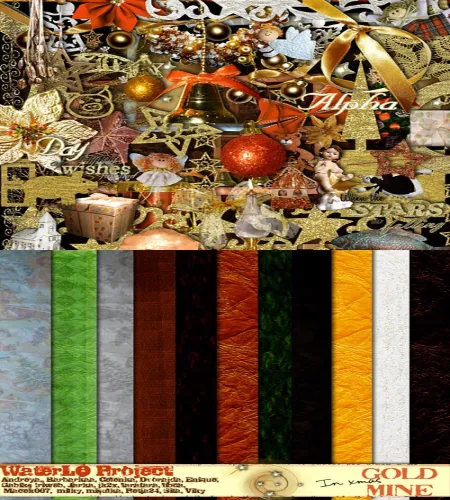 تحميل سكراب Scrap Set - In Xmas Gold Mine