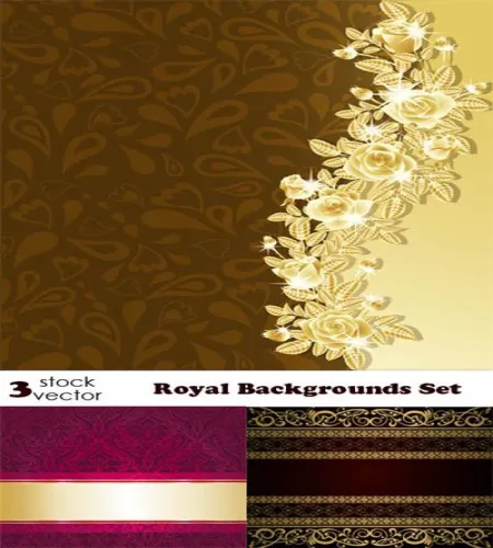 تحميل خلفيات فيكتور Vectors - Royal Backgrounds Set