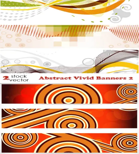 بنرات منوعه فيكتور Abstract Vivid Banners 2
