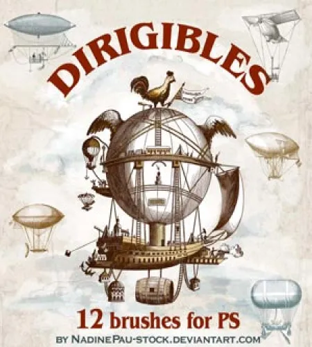 تحميل فرش فوتوشوب مناطيد Dirigibles