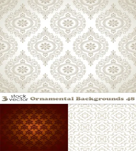 خلفيات فيكتور منوعه رائعه Vectors - Ornamental Backgrounds 48