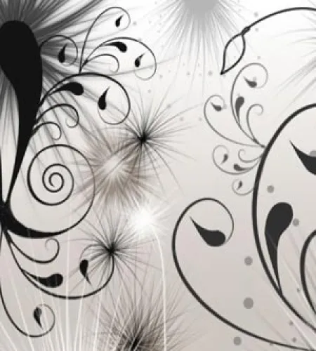 تحميل فرش فوتوشوب زخارف Swirls and Seeds