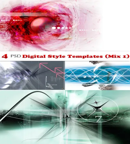 تصاميم بملفات مفتوحه منوعه PSD - Digital Style Templates