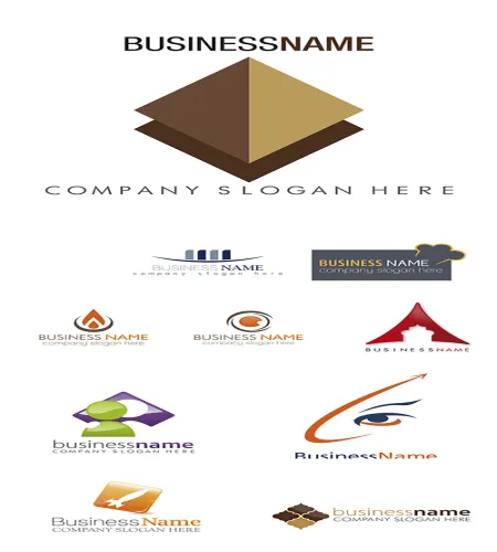شعارات فيكتور شركات جميله Stock: Logo vector business