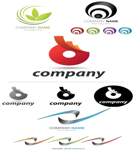 تحميل شعارات فيكتور شركات vectors - Logo Elements Vector Set #45