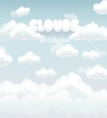 تحميل سحاب فيكتور Pixeden - Vector Clouds Set