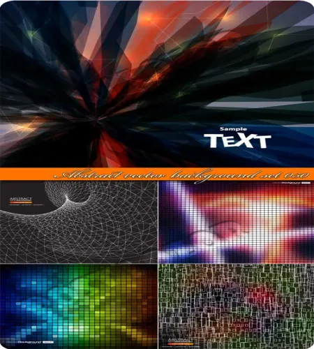 تحميل خلفيات فيكتور vectors - Abstract background set 050