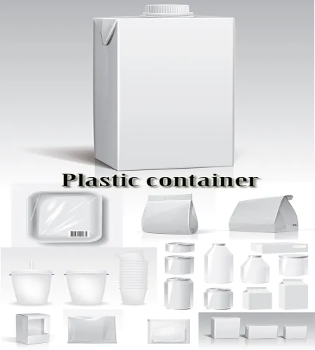 تصاميم علب بلاستيك جميله فيكتور Stock: Plastic container