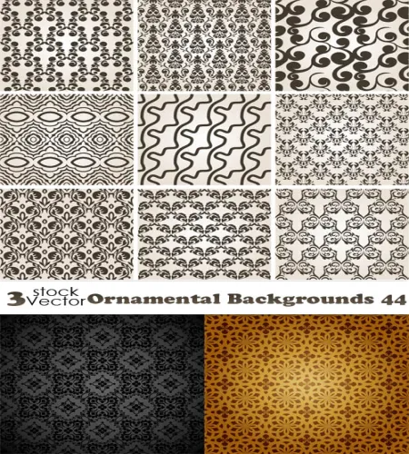 خلفيات فيكتور منوعه Vectors - Ornamental Backgrounds 44