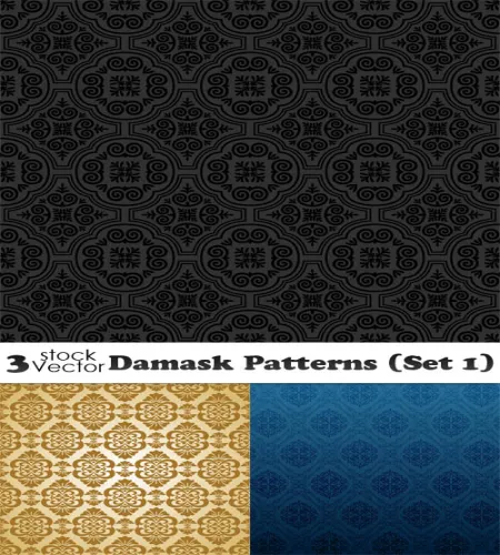 باترن نقش فيكتور جميل وجديد Damask Patterns set 1