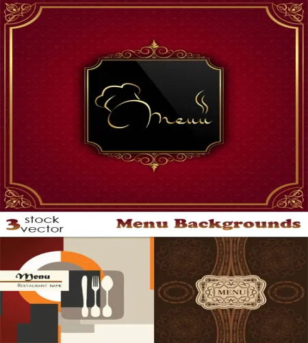 خلفيات قوائم فيكتور Vectors - Menu Backgrounds