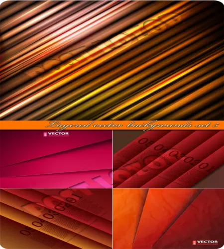 تحميل خلفيات فيكتور vectores - Layered vector backgrounds set 5