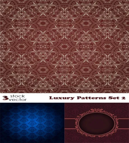 باترن فيكتور رائعه Vectors - Luxury Patterns Set 2