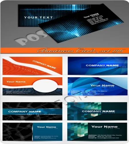تحميل بطاقات شخصيه Business Card set 196