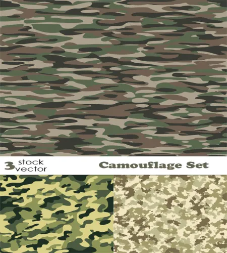 تحميل فيكتور Vectors - Camouflage Set