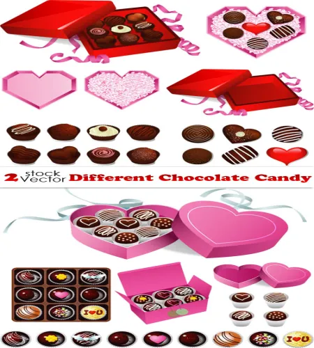 تصاميم حلويات شوكلاته Different Chocolate Candy