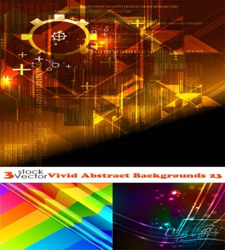 خلفيات فيكتور رائعه Vectors - Vivid Abstract Backgrounds 23