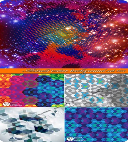 خلفيات فيكتور رائعه vectors - Abstract vector background set 051