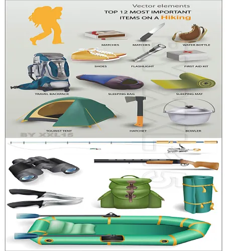 ايقونات وتصميم رحلات بريه Touristic icons