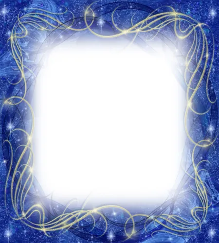 اطار للصور ازرق روعه ملف مفتوح Blue Winter Frame