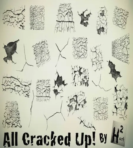 تحميل وتنزيل فرش فوتوشوب الشقوق والتصدعات Cracked Brush