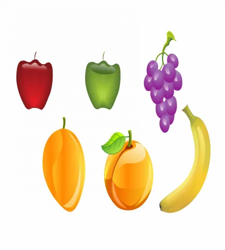 تحميل وتنزيل فيكتور فواكه Glass Fruit Free vector