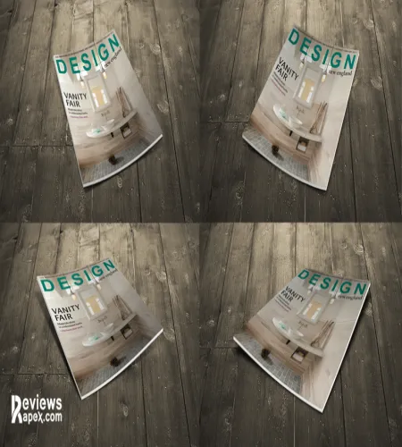 ملف مفتوح psd فوتوشوب مجلات رائعه Psd Magazine Mockup Template Vol2