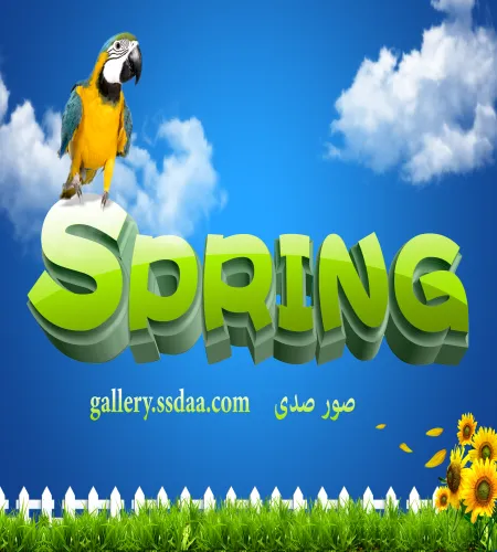 ملف مفتوح لحقول خضراء وسحاب PSD Source - Spring 2013 Vol.6