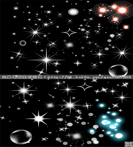 فرش فوتوشوب نجوم روعه جاهزه للتحميل المباشر Star-lights-brushes1