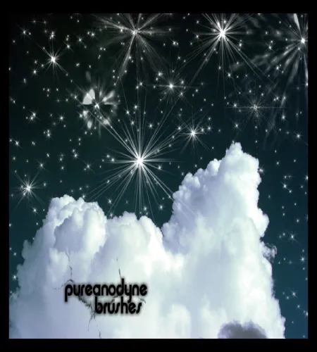 فرش سحاب ونجوم فوتوشوب Starry Night Brush Set