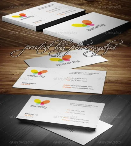 تحميل بطاقات اعمال Butterfly Business Cards
