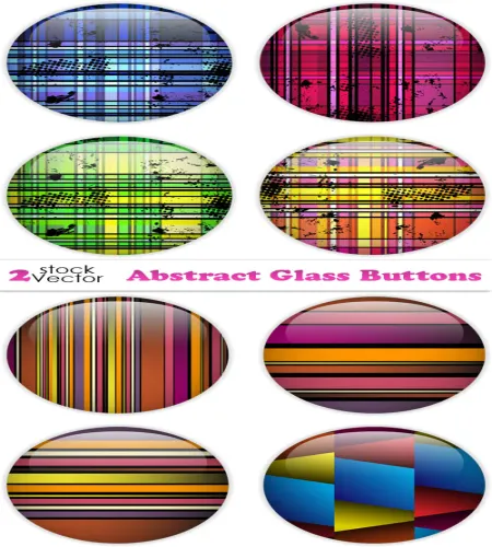 ايقونات زجاجيه جميله وجديده Abstract Glass Buttons