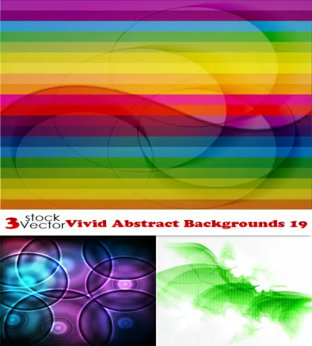تحميل خلفيات فيكتور  Vectors - Vivid Abstract Backgrounds 19