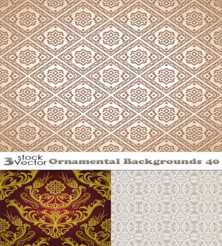 تحميل خلفيات فيكتور Vectors - Ornamental Backgrounds 40