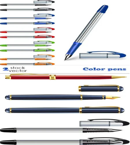 تحميل اقلام فيكتور Vectors - Color pens