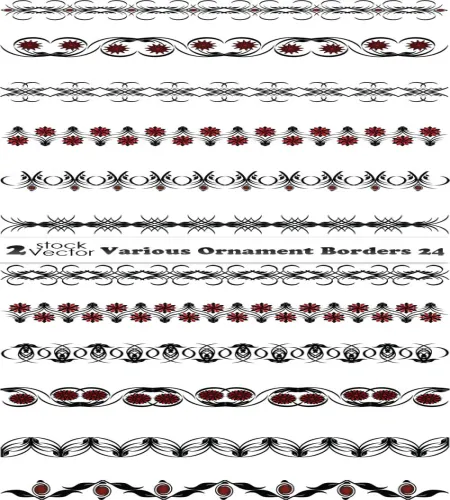 اطارات مزخرفه مميزه Various Ornament Borders 24