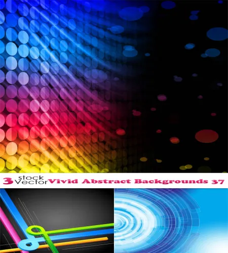 خلفيات فيكتور مميزه Vectors - Vivid Abstract Backgrounds 37