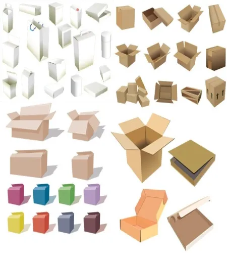 تحميل فيكتور صناديق Vectors - Packing Boxes Mix