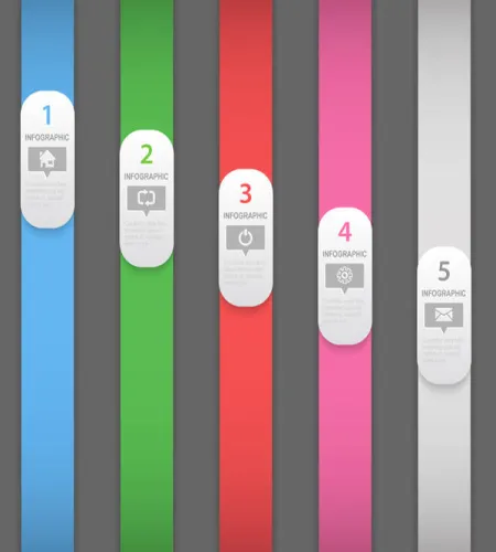 تحميل وتنزيل تصميم فوتوشوب مفتوح Modern Bright Infographic PSD