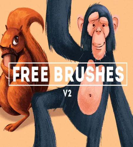 تحميل وتنزيل فرش فوتوشوب الحيوانات Free Stroke Brushes
